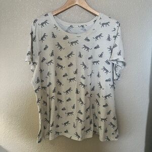 Lane Bryant Allover Leopard Print T-Shirt